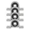 Saiper 4pcs KP08 Pillow Block Mounted Ball Bearing (Diameter 8mm