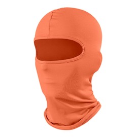 2THESTARS Ski Mask Balaclava with High Elasticity, Shiesty Mask Quick-Dry Fabric Suitable for All Seasons Windproof Sun Protection for Motorcycle Riding Unisex - Orange