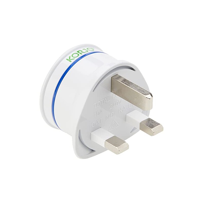 Korjo UK Travel Adaptor, for AU/NZ Appliances, use in UK,