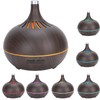 Wood Grain Home Humidifier Ultrasonic Aroma Diffuser with LED Light