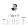 M6 Flat Head Rivet Nut Insert 304 Stainless Steel Rivet