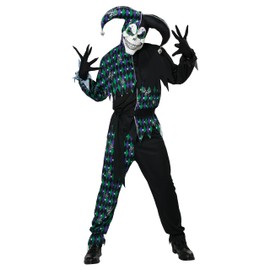 California Costumes, Men's Deadly Jester, Size L