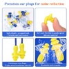 500 Pairs Corded Ear Plugs Bulk 25dB NRR with String,Blue