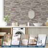 Yipscazo 40 Sheets Peel and Stick Stone Metal Backsplash Tiles,