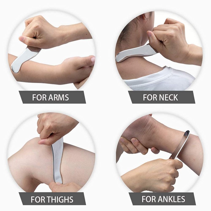 Medical Grade Stainless Steel Gua Sha Tool Set,Scraping Massage Tool