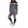 Women's Pull Over Fleece Jogger Warm sweat suit (Black/Yellow, S)