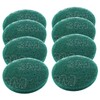 Hordion 8Pcs Scrub Pads Round Scrubber Scouring Pads Abrasive Scuffing