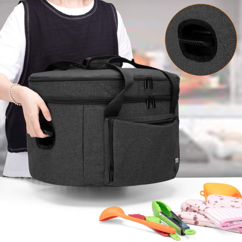 LUXJA Double Layers Slow Cooker Bag (with a Bottom Pad