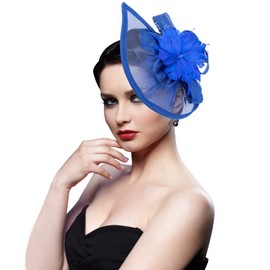 DRESHOW Women Fascinator Hats Tea Party Hat Vintage Pillbox Hat Headband for Cocktail