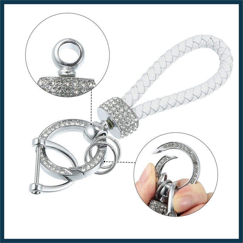 TUCKBOLD Car Fob Key Chain Keychains Holder for Men Bling