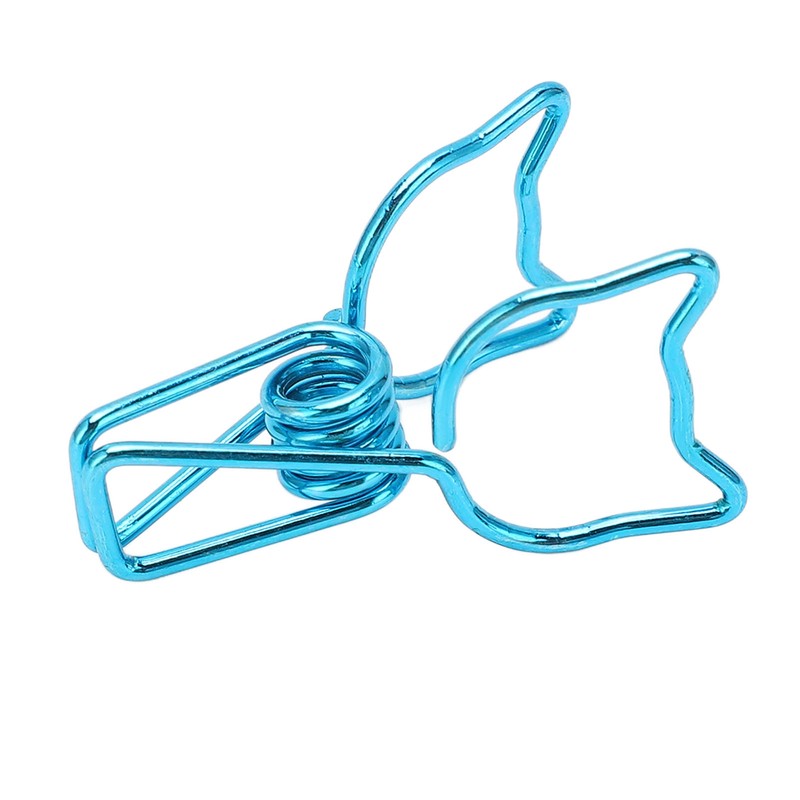 100Pcs Cat Binder Clamps Cute Kitten Shape Strong Clamping Durable