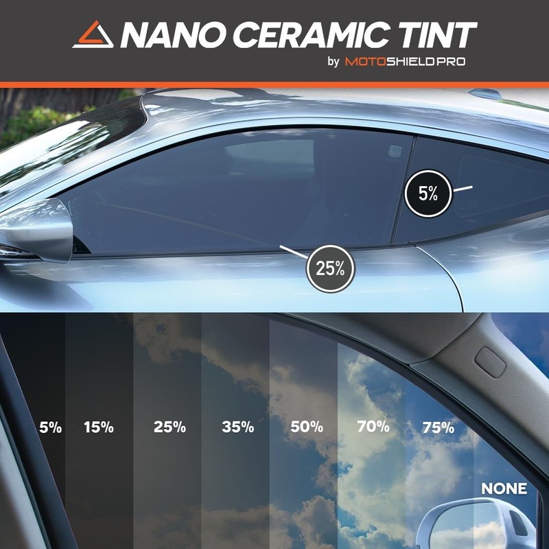 DIY-MotoShield Pro Premium Professional 2mil Precut Nano Ceramic Window Tint