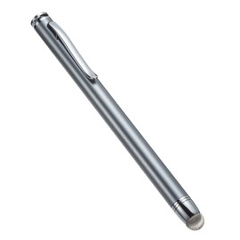 サンワダイレクト タッチペン スマートフォン/タブレット 導電繊維 スタイラスペン 200-PEN031GY