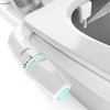Ultra-Slim Dual-Nozzle Bidet Attachment - Adjustable Cold Water Pressure, Stainless