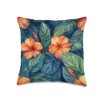 Oleander Flower Watercolor Pattern Graphic Throw Pillow