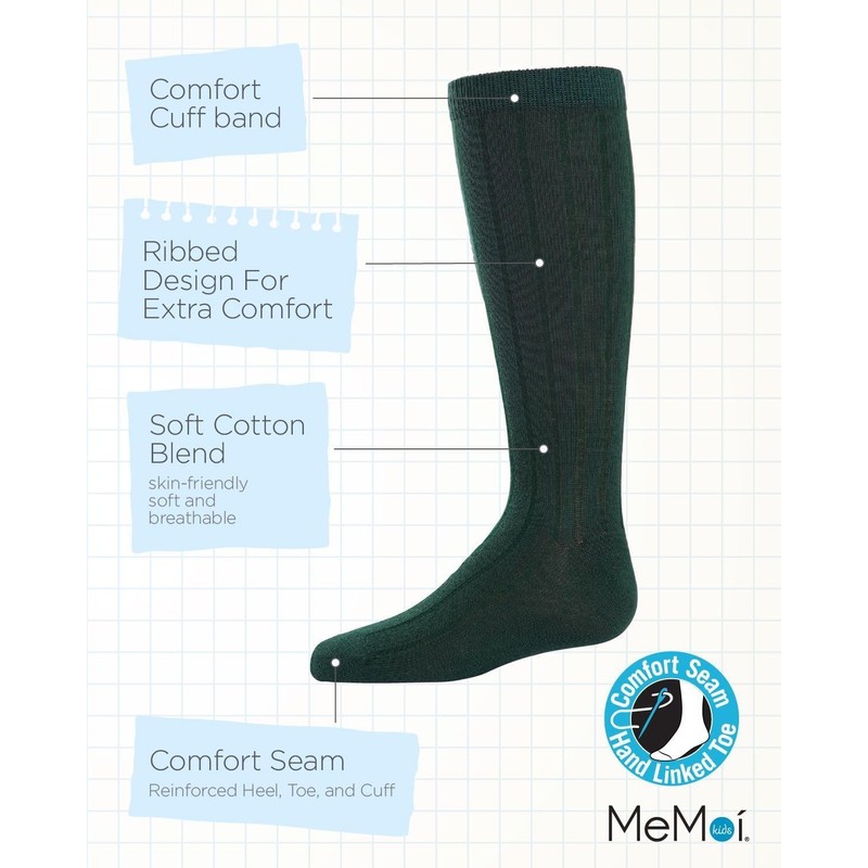 MeMoi - Paquete de 3 pares de calcetines básicos de