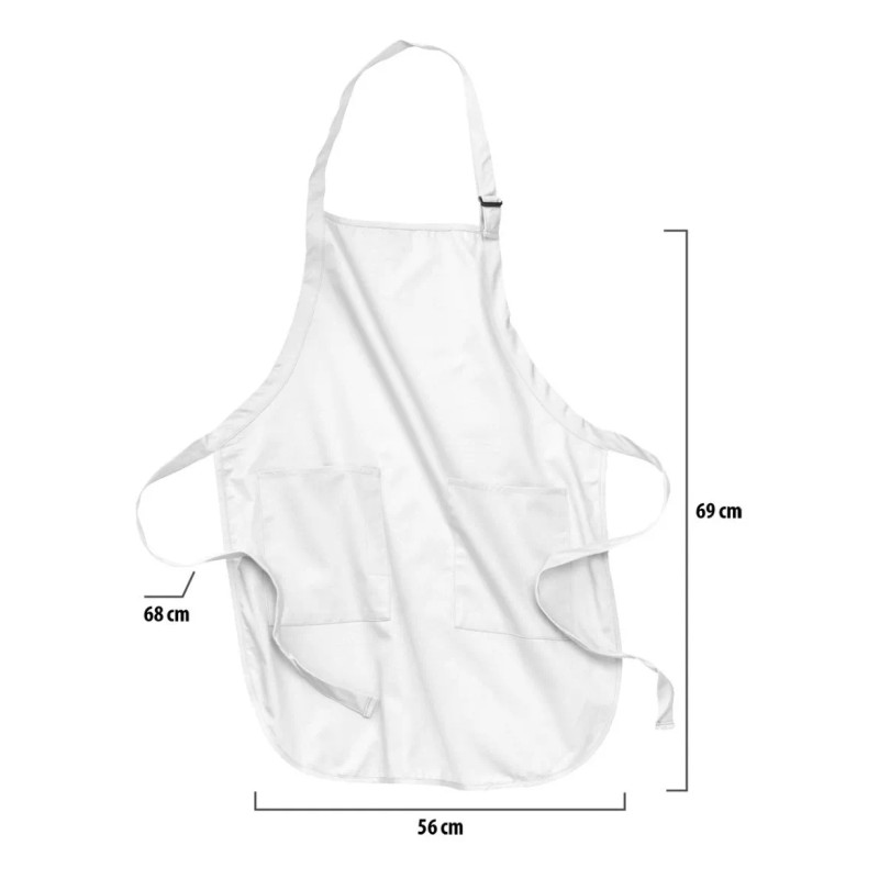 Dilitools Mandil Delantal Redondo Master Chef Cocina Mesero Con Peto