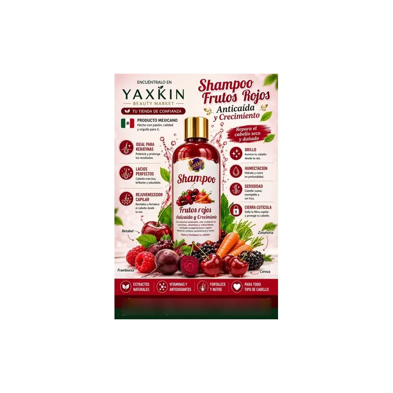 Shampoo Orgánico Frutos Rojos