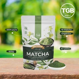 TGB SUPERFOODS | Matcha 100% Puro | Té Verde en Polvo | Superalimento Natural, Vegano, Eco Friendly, Sin azucar y Gluten Free | Alto en Vitaminas, Minerales y en fibra dietética | funcion diuretica, aporta energia, relajante, bueno para la piel | Conteni