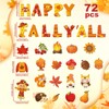 Estune 72 Pcs Happy Fall Cutouts Fall Classroom Bulletin Board