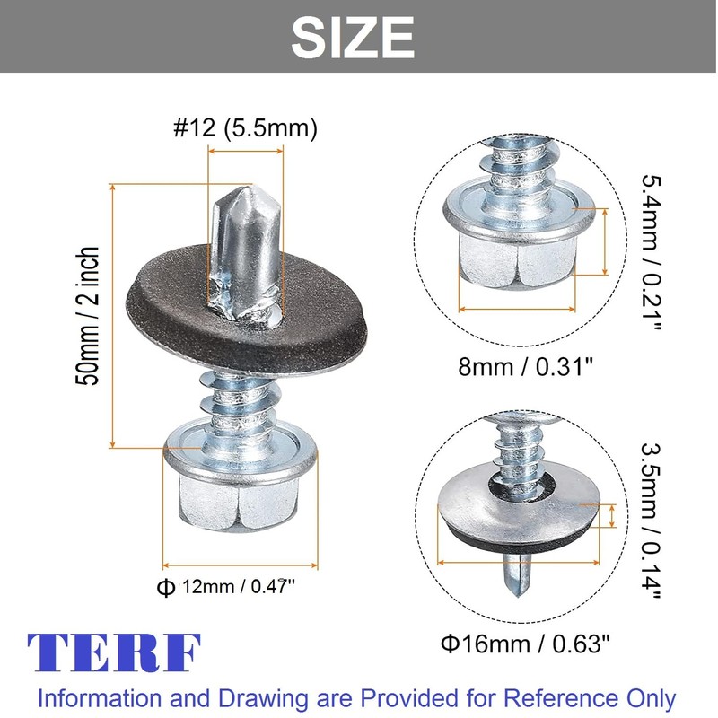 TERF® Light Duty Sheet to Steel Roofing Screw 5.5mm X