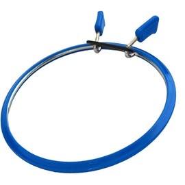 Nurge Premium Quality, Metal Spring Tension Embroidery Hoops, Cross Stich Hoop, Darning Hoops, Embroidery Tension Shed (Blue, Large)