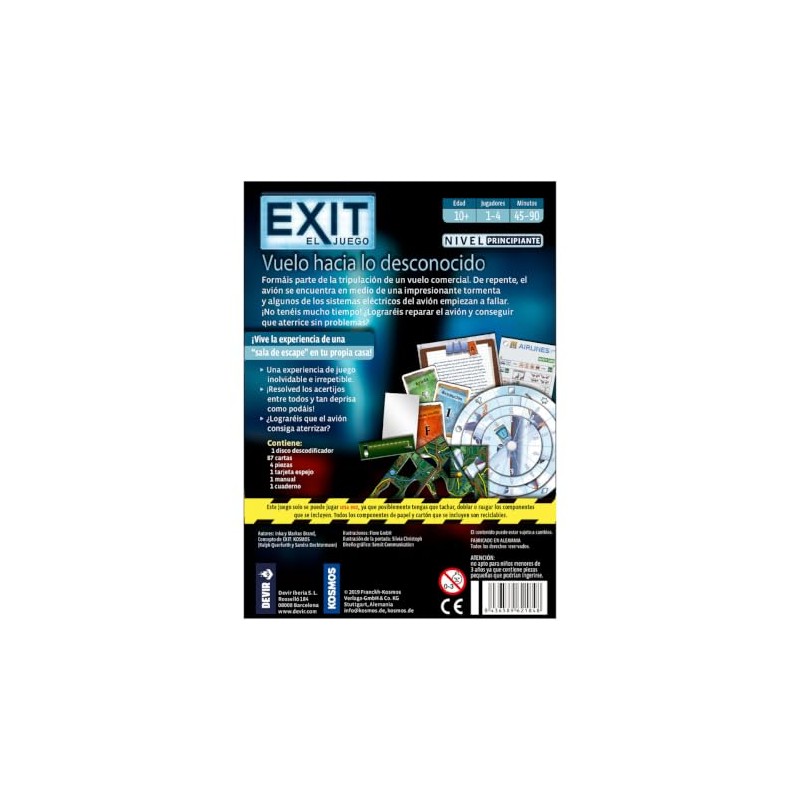 Devir Juego de Mesa Exit 15 Vuelo hacia lo Desconocido
