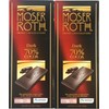 Moser Roth 70% Premium Fine German Dark Chocolate Bars. (Pack