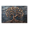 fzxwyishu Tree of Life,Tempered Glass Backsplash For Kitchen Behind Stove,Easy