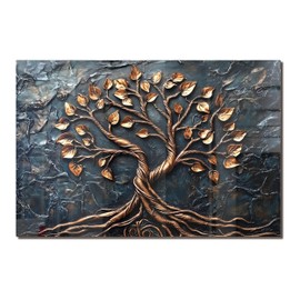fzxwyishu Tree of Life,Tempered Glass Backsplash For Kitchen Behind Stove,Easy to Clean Kitchen Sink Cover Splash Guard, Home Kitchen Décor (grey, 30"x16"(76.2x40.64cm))