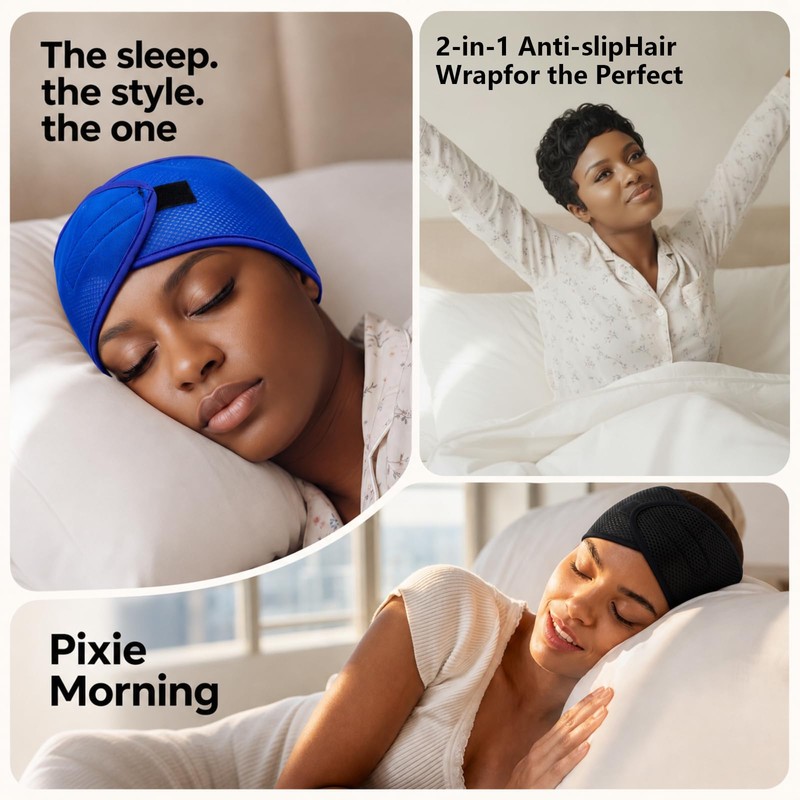 Sosation 3 Pcs Pixie Hair Mesh Wrap for Women 24
