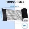Fadbudss Table Tennis Replacement Net, 180cm Polyester Nylon Cotton Portable