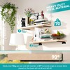 Yeabett Pack of 2 Shelf Brackets 10 cm Metal Shelf