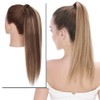 MY-LADY Ponytail Extension Human Hair 16 Inch Medium Brown &