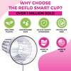 BUNDLE: Reflo Smart Cup (Clear 1-Pack) Open Training Cup, Toddler