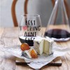 Perfectinsoy Best Aunt Ever Wine Glass with Gift Box, Funny