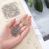 CREATCABIN 1 Box 100Pcs 2 Sizes Kidney Earrings Hook Silver