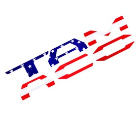 Tailgate Insert Letters Badges Replacement for Tamaco 2013-2023 3D Raised Rear Emblem Decals with Adhesive Backing (Not for Tamaco 2024 2025 Big Size) -US Flag