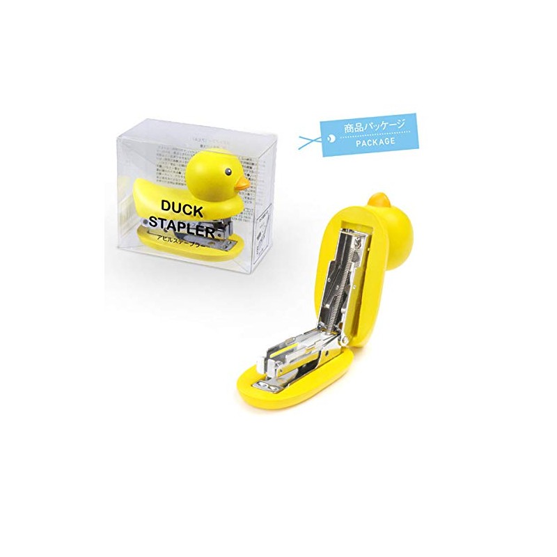 Setocraft Stapler Duck Yellow Stapler Height: Approx. 2.4 inches (6.2