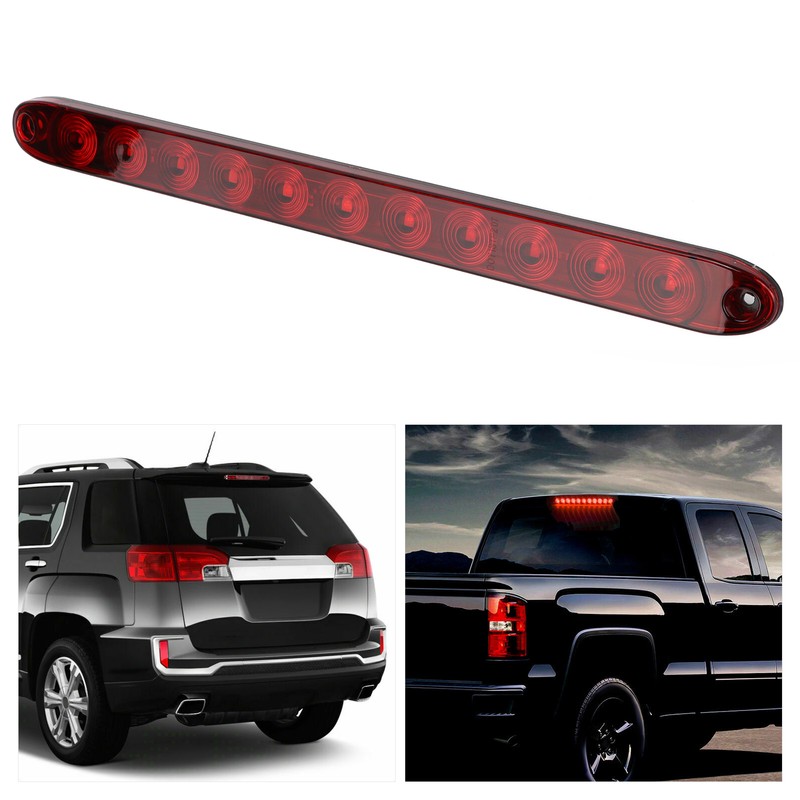 12V 11 LED Brake Turn Tail Light Red Polycarbonate Lens