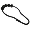 Byretech Black Stainless Steel Roller Ball Shower Curtain Rings -