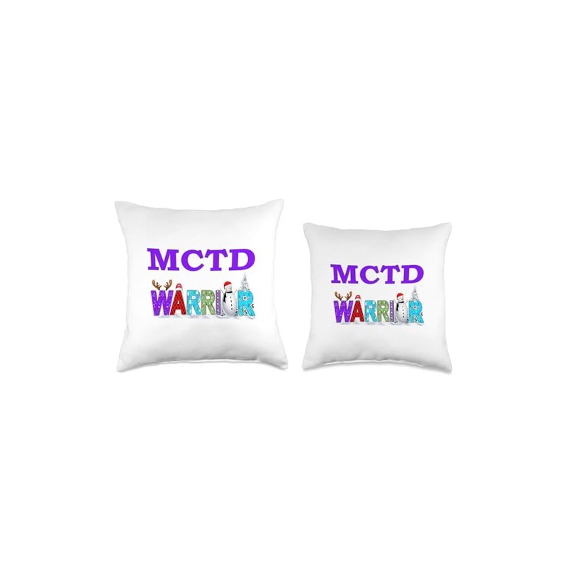 mctd Awareness for christmas Throw Pillow