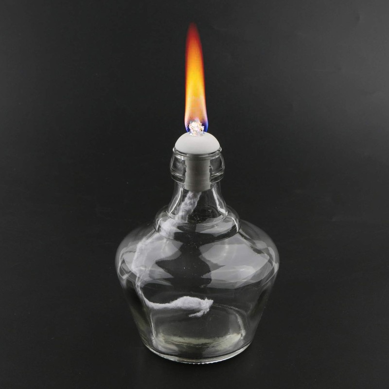 Pxyelec Alcohol Burner Lamp Glass Laboratory Bunsen Burner for Laboratory