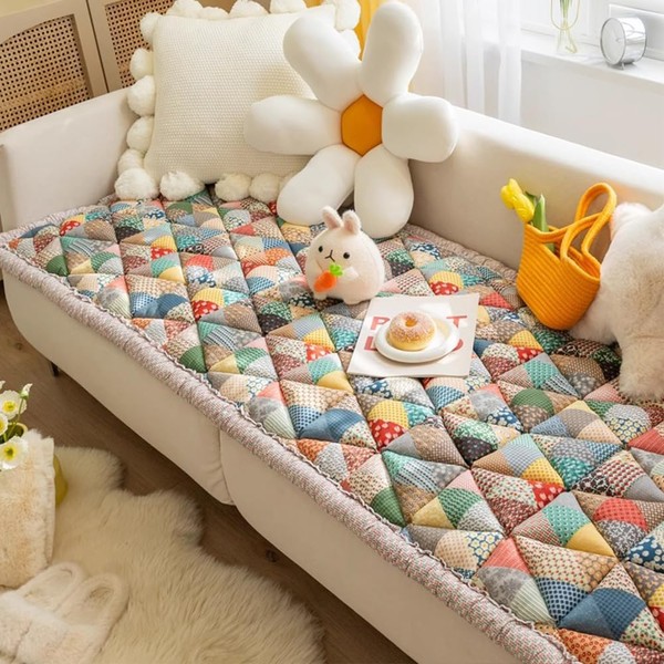 Awjcsv Awjcsv Cotton Sofa Cover, Non Slip Couch Cover for