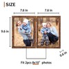 8x10 Double Picture Frames Vertical Hinged Wood Bifold Photo Frame