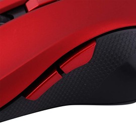 Wireless Smart Optical Mouse, 6 Keys 2.4G Portable Gaming Mouse, 10-15 Meters Wireless Transmission Range for PC Laptop Desktop Computers, Plug and Play(red)