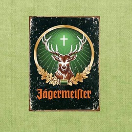 Vintage Classic Jagermeister Retro Tin Sign Metal Sign Metal Poster Metal Decor Wall Sign Wall Poster Wall Decor Home Office Vintage TIN SIGN 7.8 * 11.8 inch(L * W)