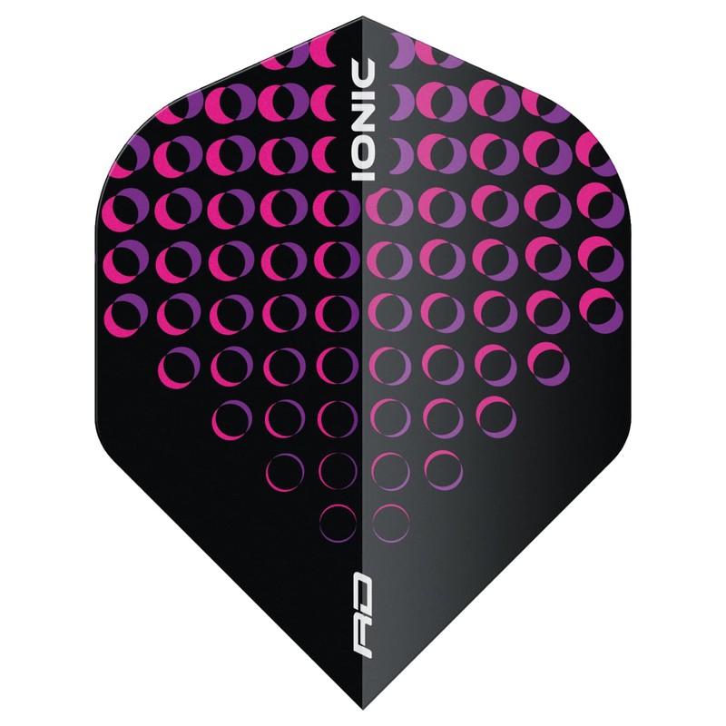 RED DRAGON Hardcore Ionic Pink Circles Dart Flights - 3
