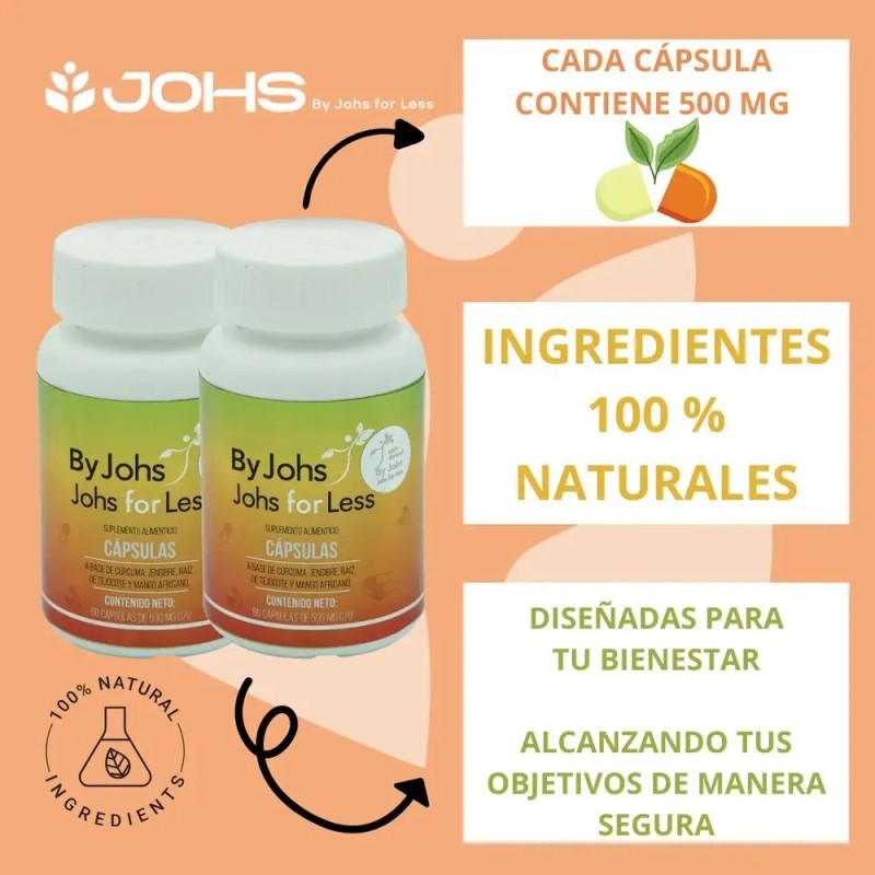 Pastillas de Jengibre y Cúrcuma By Johs Sin Sabor Suplemento