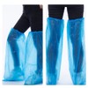 HugeDE 20 Pairs Plastic Boots Covers Waterproof Shoe Covers Outdoor